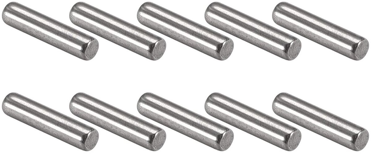 Penhouder van 304 RVS (3 x 10 mm) - 100 Stuks, Ideaal voor Meubels, DIY Projecten en Industrieel Gebruik