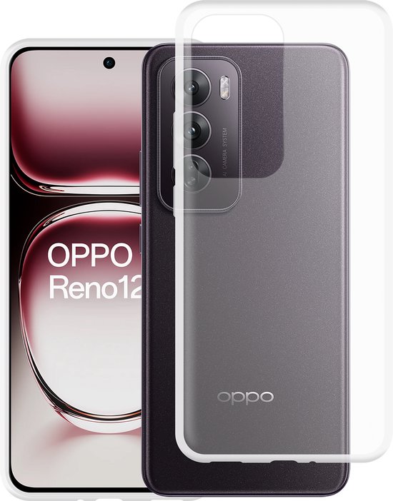 Just in case Soft Design Oppo Reno12 Soft Back Cover Transparant