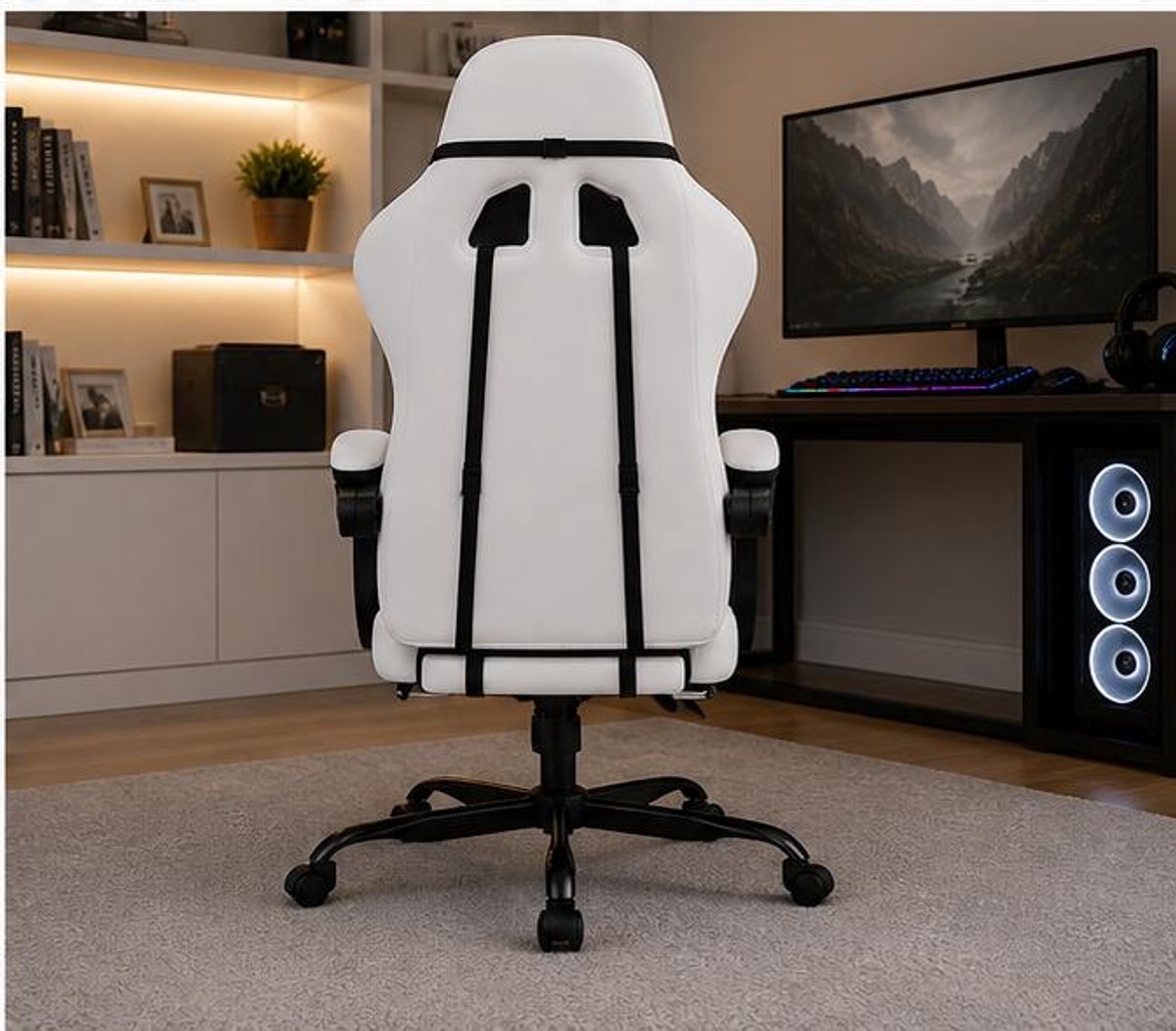 Luxe Eetkamerstoel - Zwart - 52x25x70 cm - Arqam