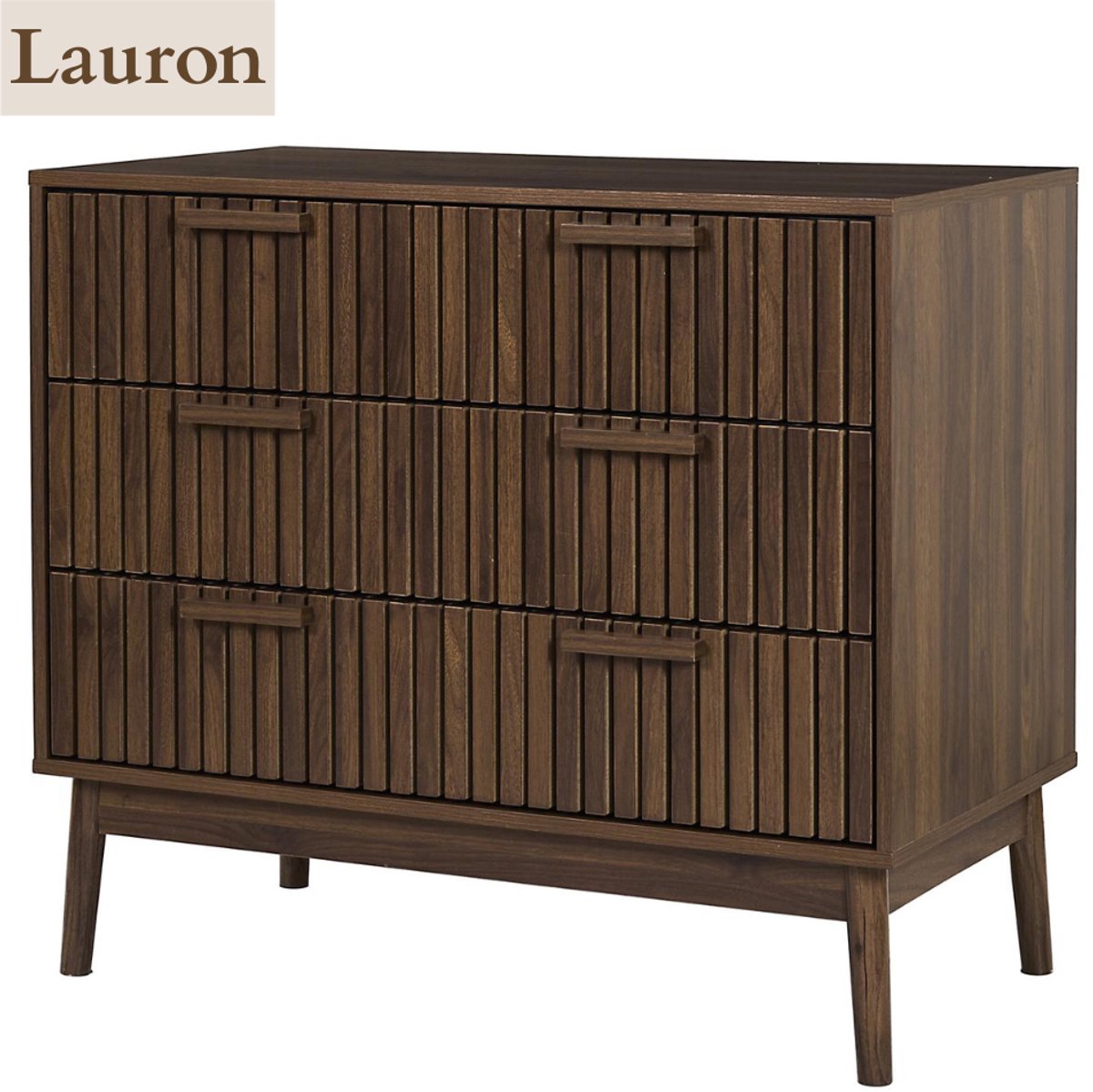 MISOU Commode - Met Lades - Opbergkast op Poten - Wandkastje - Opbergruimte Hal - Kast - Sidetable - Hout - LAURON