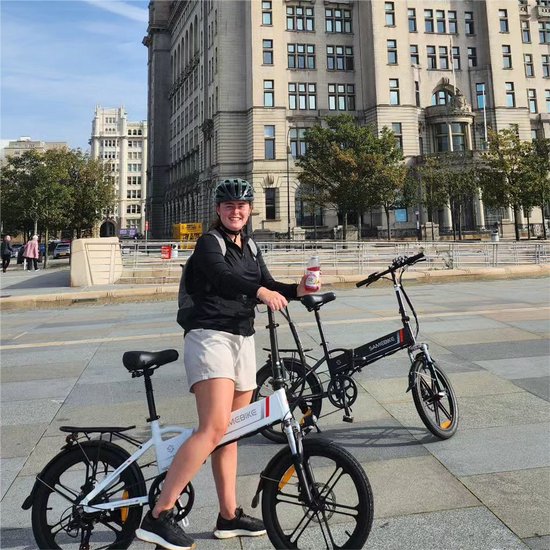 Samebike 20LVXD30 Elektrische Fiets - 250W Motor - 48V 10.4Ah Uitneembare Accu - 20" All-Terrain Banden - 7 Versnellingen - Opvouwbaar - Max 25 km/h - LED Verlichting - Zwart van Merkloos — afbeelding 3