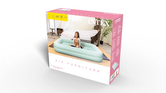 Intex Kids Travel Luchtbed met handpomp - 168 x 107 x 25 cm