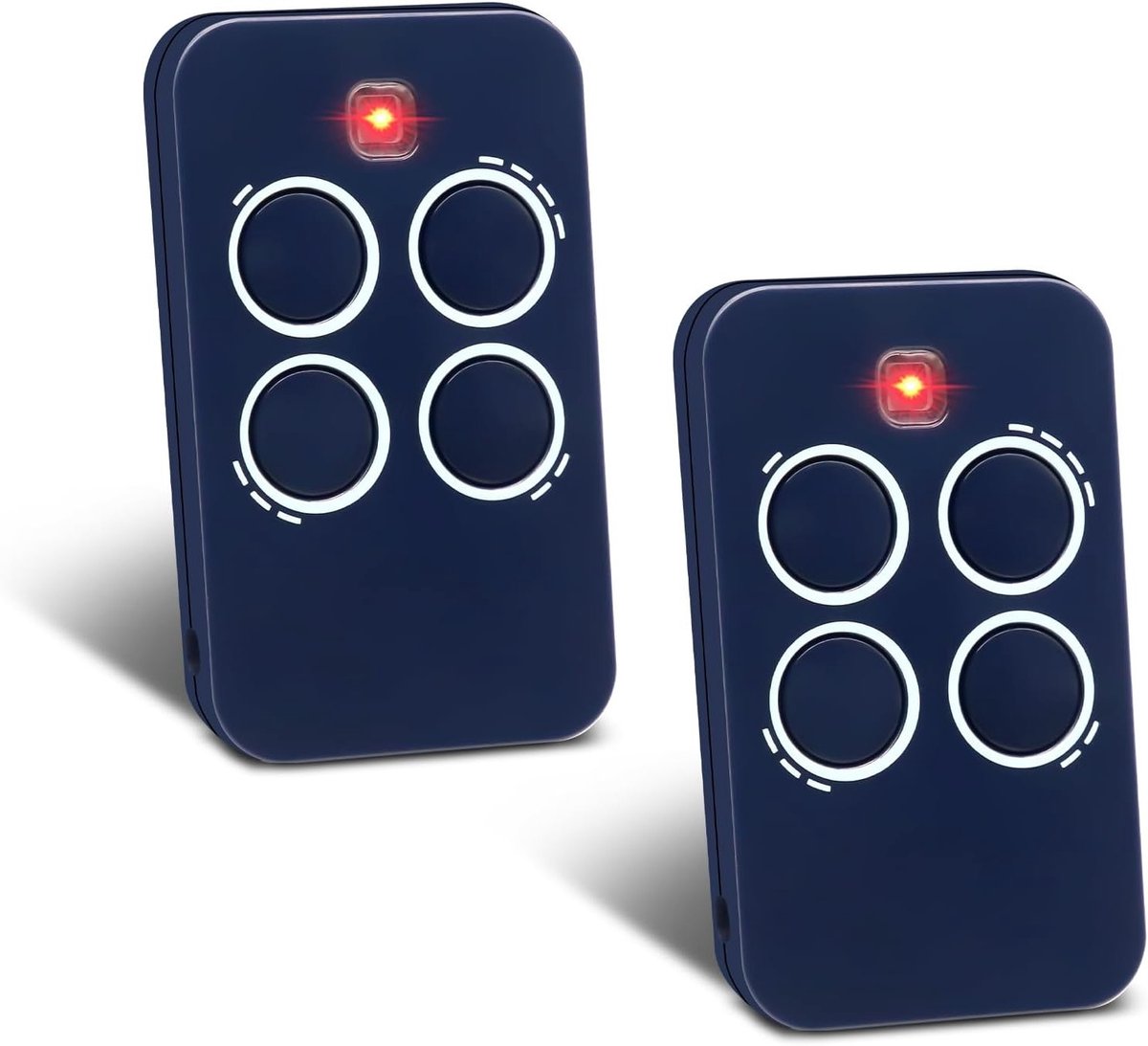 2 Stuks 433MHz Garage Afstandsbediening voor Echo TX4 en TX2, 4 Kanalen, Geschikt voor Diverse Toepassingen