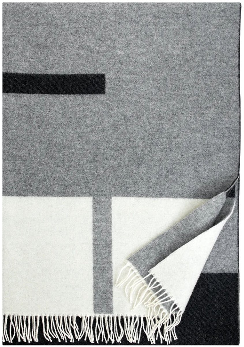 Lapuan Kankurit Wollen Plaid - SUUNTA (130x180cm) Grijs