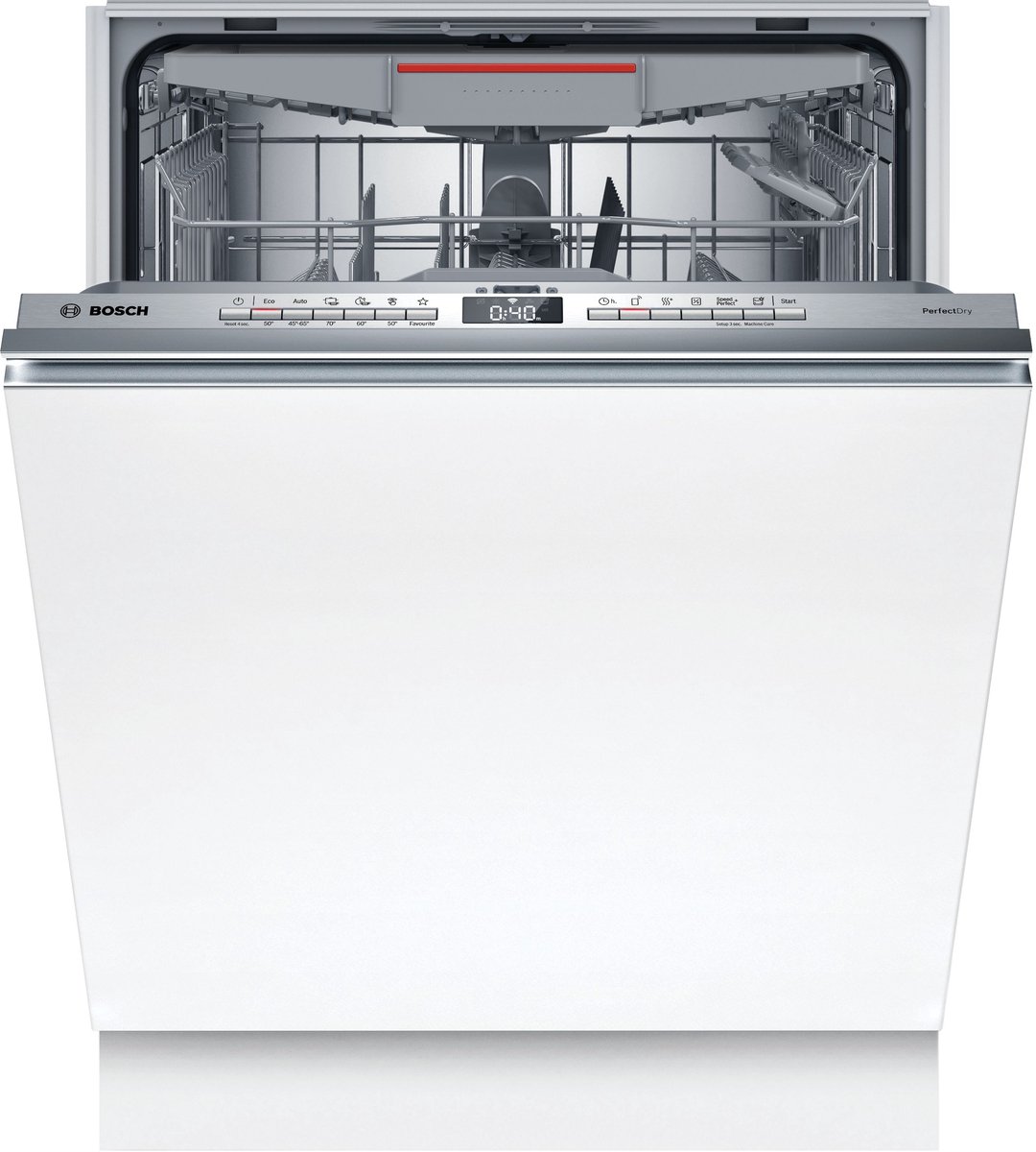 Bosch SMV6ZCX10E - Serie 6 - Inbouwvaatwasser - 60 cm - Zeer stil - Energielabel B - Home Connect - PerfectDry met zeolith: perfecte droogresultaten met een laag energieverbruik