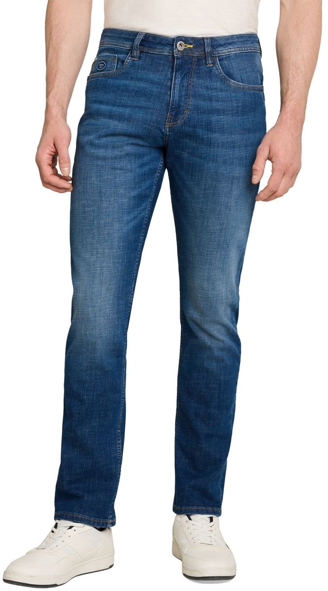 Tom Tailor Heren Jeans Broeken regular/straight Fit Blauw 32W / 34L Volwassenen