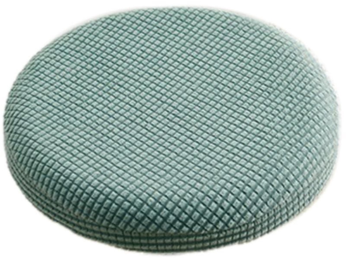 Dailygoody - Ronde poefbekleding - Elasticiteit - Wasbaar - Groen - Poef bescherming - Geschikt voor diverse omgevingen - 2 stuks