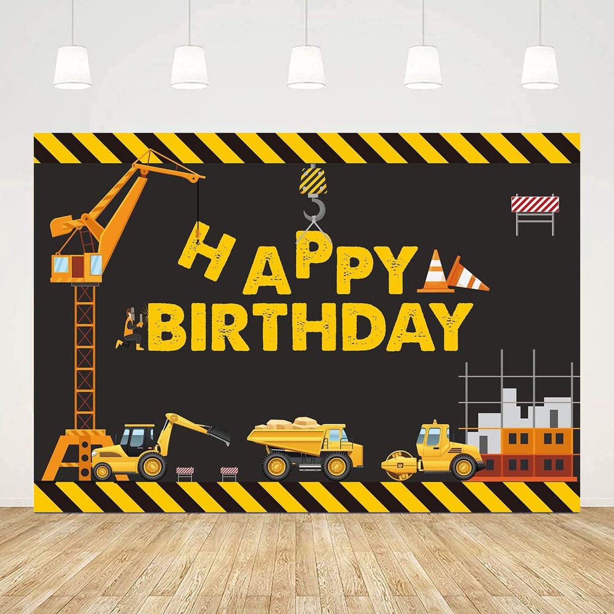 Dailygoods- Fotografie Achtergrond Vinyl - Verjaardagsfeestdecoratie - Dierenthema