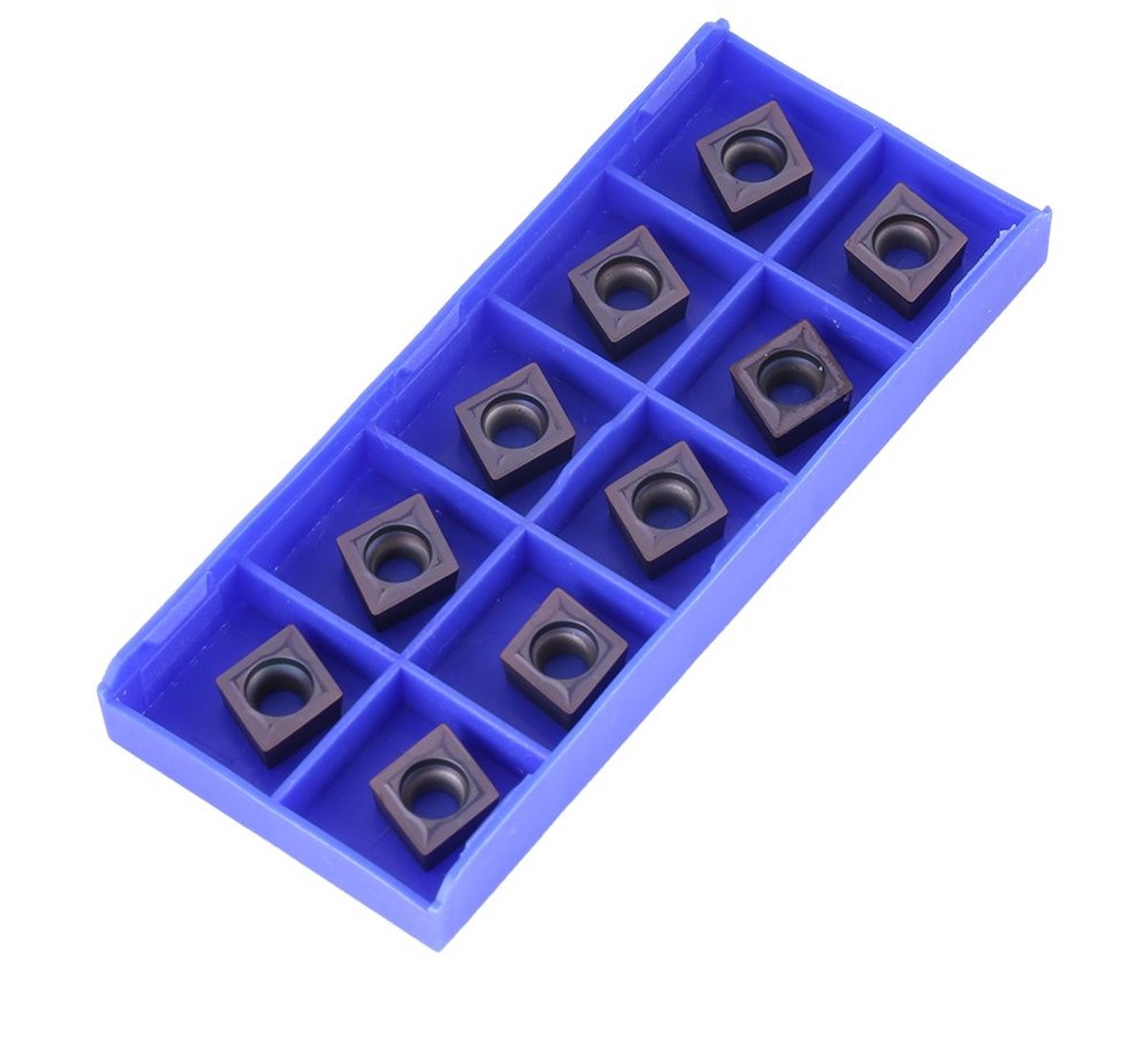 Dailygoody - Doos Met 10st Blades Rotary Inserts - Carbide Rhombus Shape - Snelle vervangingen - 14L x 9B mm - Voor staal en roestvrij staal - Hittebe...
