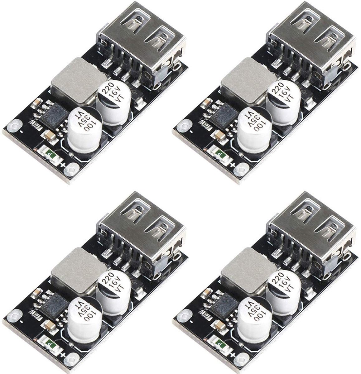 Allecto - Usb Buck Converter - Dc-Dc Step Down Module - Compact