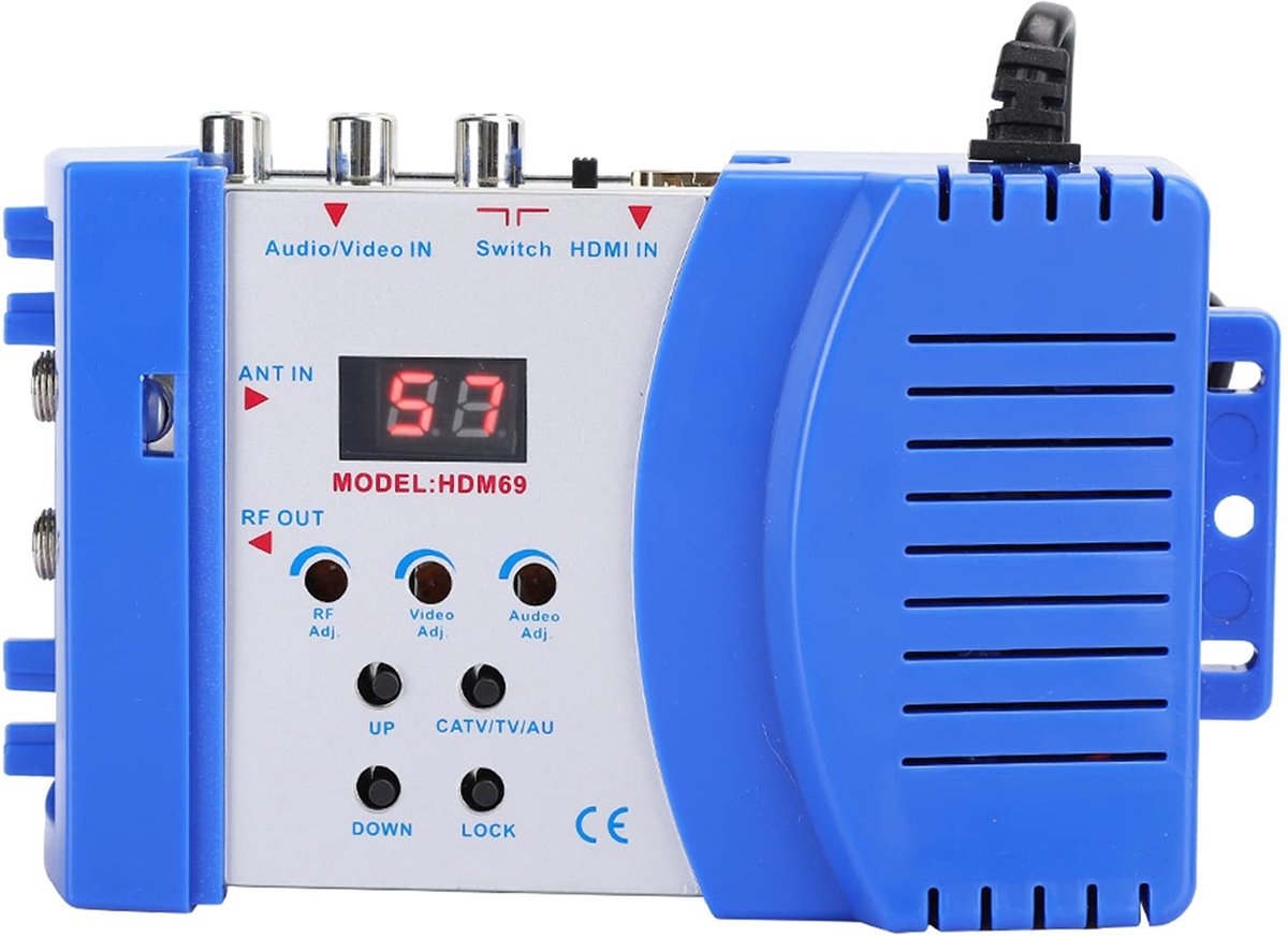 Dailygoody - Digitale Modulator - AV naar HF-converter - Draagbaar en compact - VHF UHF ondersteuning - Instelbaar uitgangsniveau - Geschikt voor