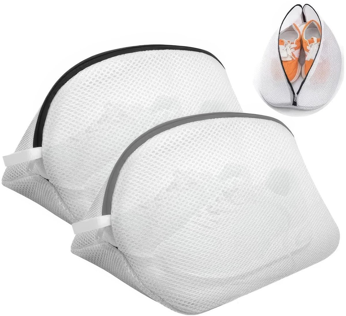 Dailygoody - Waszak voor Schoenen - 2-delige Mesh Waszak - Bescherming en Duurzaam - Schoenen Bewaren - Wasbescherming - Handig voor Wassen - Geschikt..