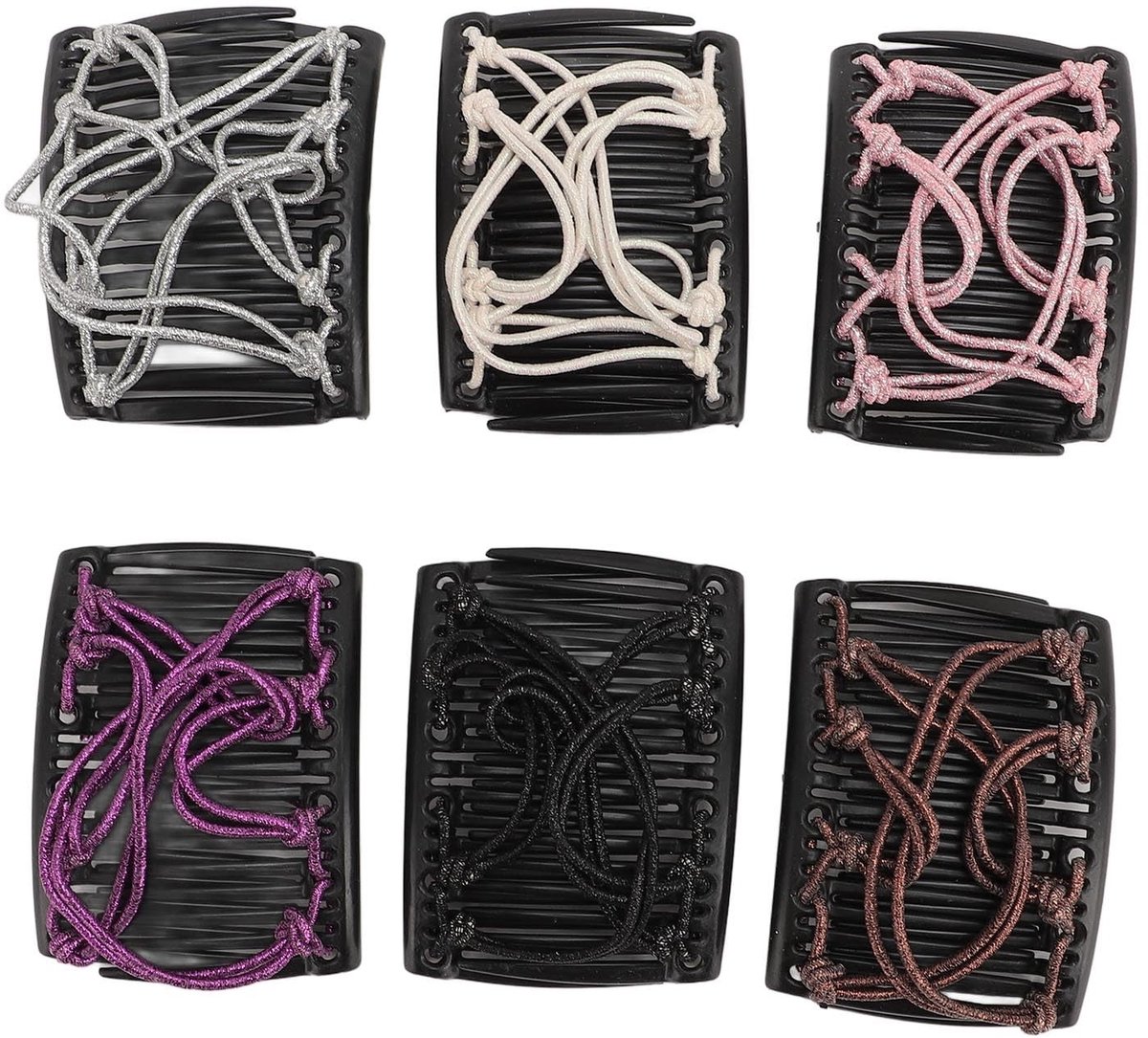 Dailygoody - Magische haarclip - Verstelbare elastische stylingkam - Ideaal voor dik en krullend haar - Verschillende kleuren beschikbaar - Perfect vo.