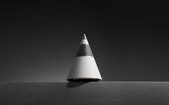 TRETTITRE TreSound1 Snow Peak - Concrete - 3-weg Hi-Fi bluetooth speaker - 120W - wit beton — afbeelding 3