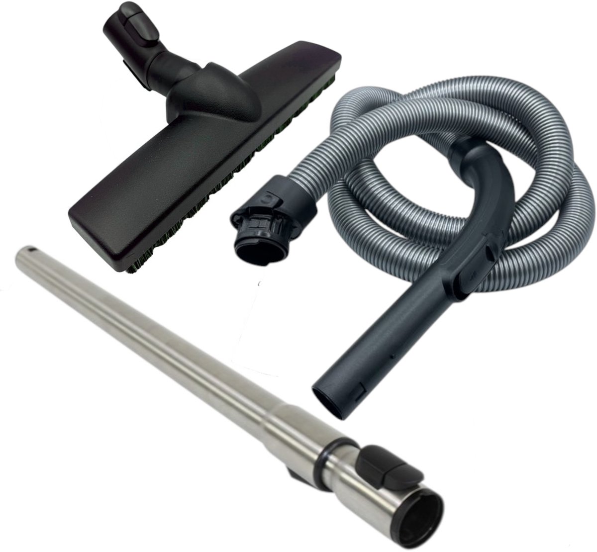 Fixem stofzuiger accessoire set geschikt voor Miele C3 S8 Guard M1 L1 S8000 - parketmond harde vloer mond telescoopbuis stofzuigerslang handgreep pvc parket laminaat