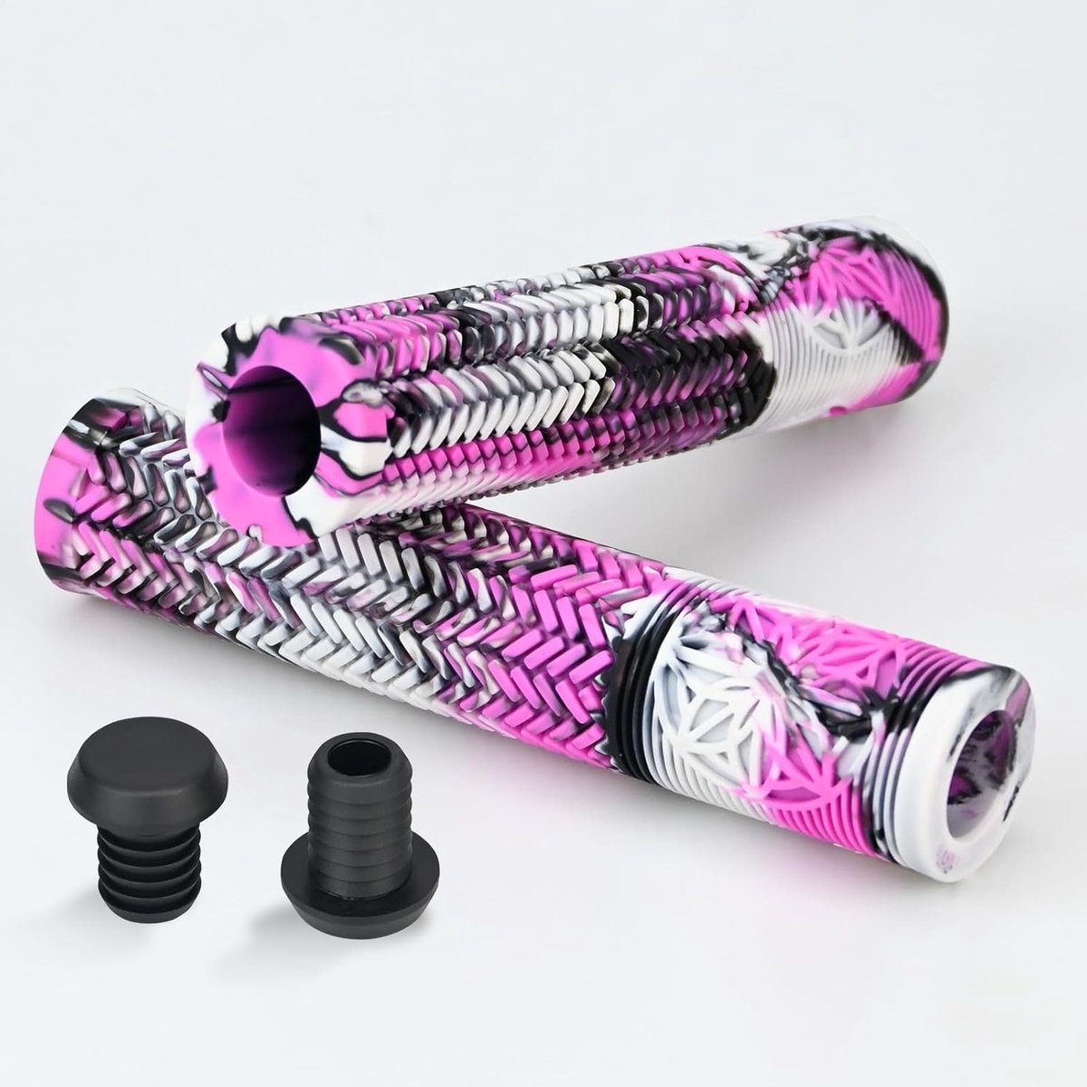 Fietsgrepen 160 mm in gemengde kleuren voor stuntstep, BMX, MTB en scooters - comfortabele grip en duurzaamheid
