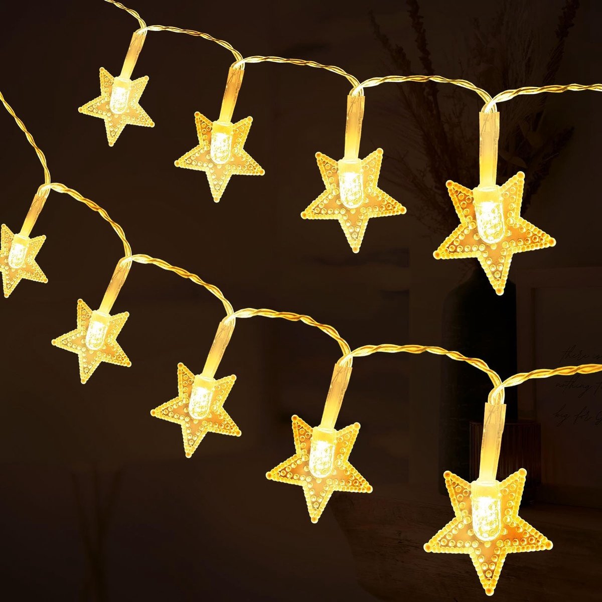 Dailygoods - Lichtsnoer - Kerstverlichting - 40 LED - Warm wit - Waterdicht - Binnen-Buiten - 6M/19.7ft