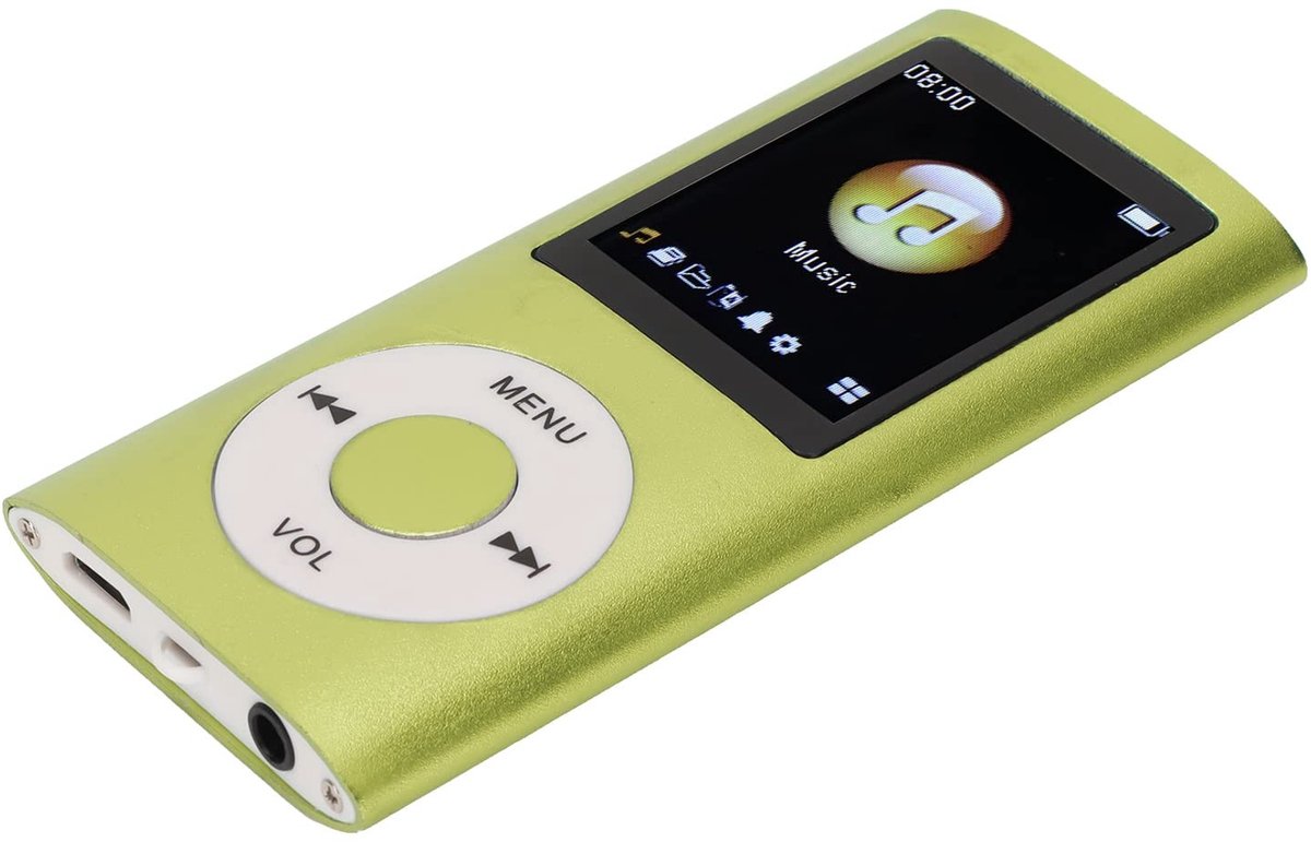 SPHProducts - MP3-speler - Muziekspeler - Draagbare HiFi Lossless Sound - Groente - Ondersteunt 64GB - Compacte design - Geschikt voor muziek en boeke