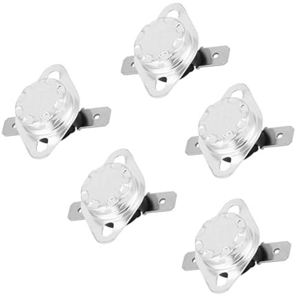VT Goods - Thermostaat Schakelaar - 5 Stuks - Normaal Gesloten - Temperatuur tot 150℃ - 250V 15A - Ideaal voor Elektrische Toepassingen - Voor Hobby..