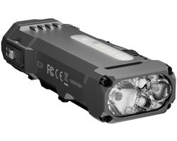 WUBEN X4 Mini LED Zaklamp - Grey - RGB Light - 1500 Lumen - USB-C Oplaadbaar - IP68 Waterdicht - EDC Tactical Flashlight