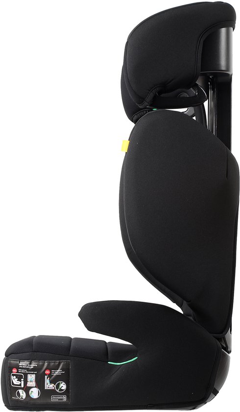 Titaniumbaby Autostoel Smart Lucky I-size gordel all black - rugleuning afneembaar/gebruik als zitverhoger