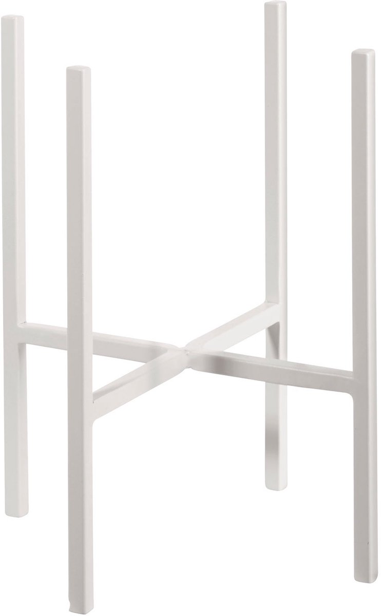 ASA Selection haruko metalen standaard, metalen standaard, standaard, voor vazen, bloempotten, wit, H 20,7 cm, 99080950