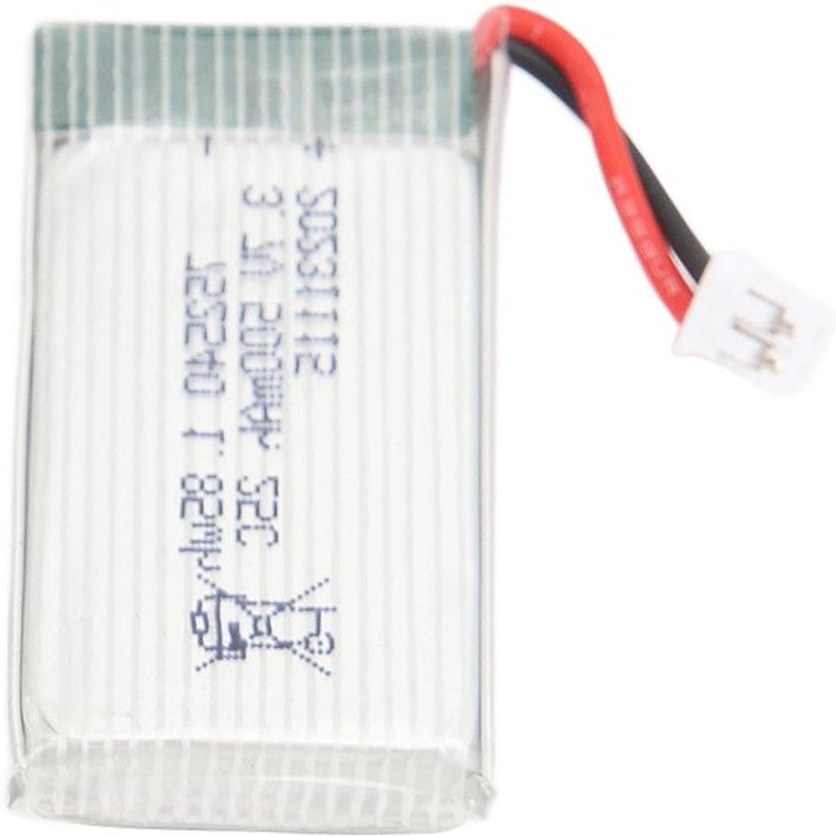 LiPo Batterij - 2500mAh - 3.7V - Geschikt voor RC Model Vliegtuig - Helicopter - FPV Drone
