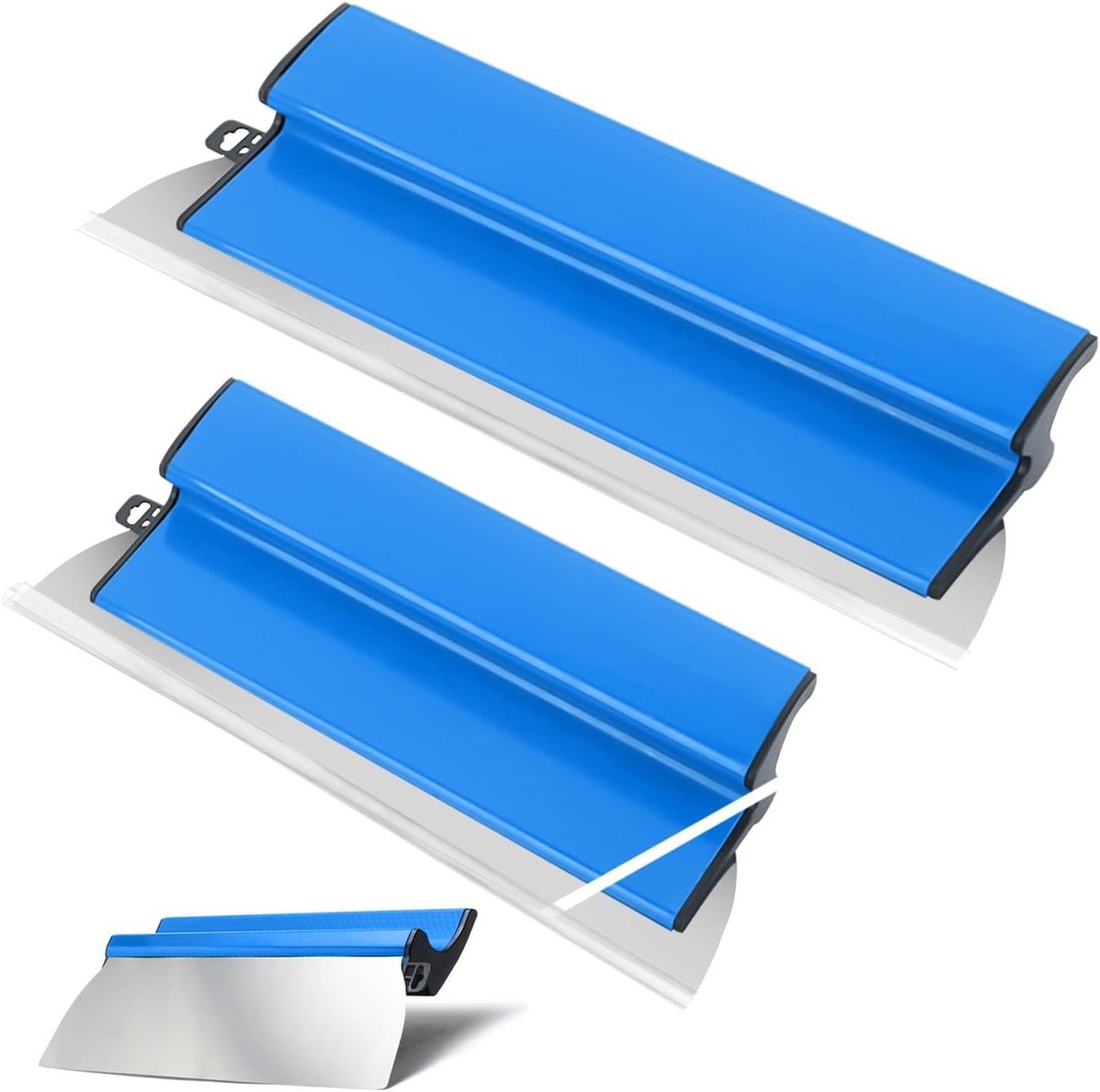 Putty Set met Ergonomische Handgreep en Flexibele Spatels voor Plafond- en Wandafwerking, 25 cm en 40 cm, Ideaal voor Stucwerk en Klussen