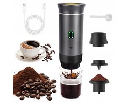 Koffiezetter - 60ml Draadloze Cups Machine - 3-in-1 & 7500mAh Accu - 15 Bar Druk & Zelfverwarmend - Voor Camping, Auto & Reizen - Eenvoudig in Gebruik & Schoon