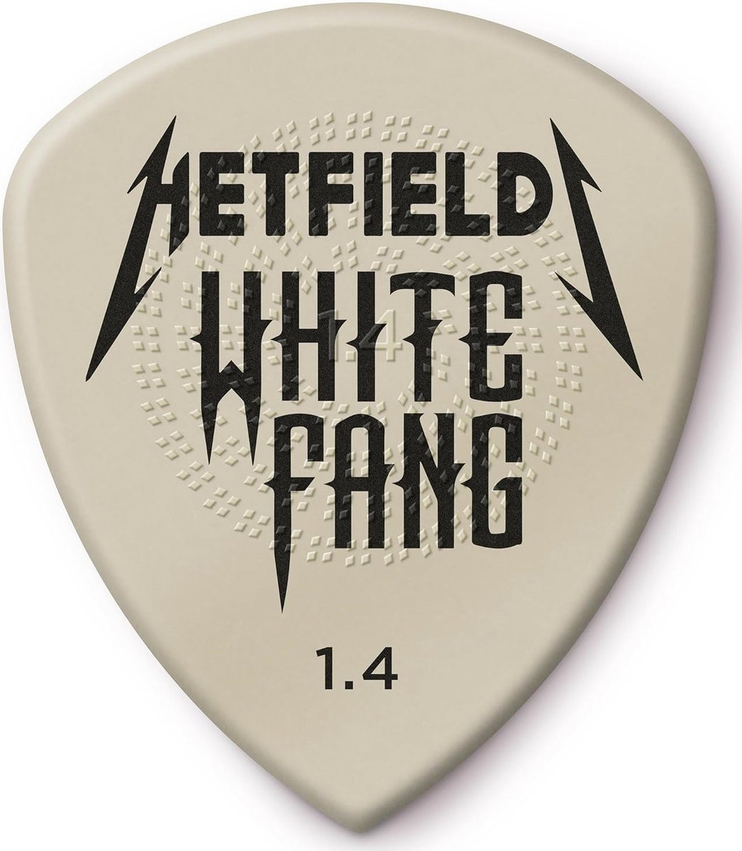Jim Dunlop PH122P140 Hetfield White Fang plectrum 1.40 mm - 6-pack