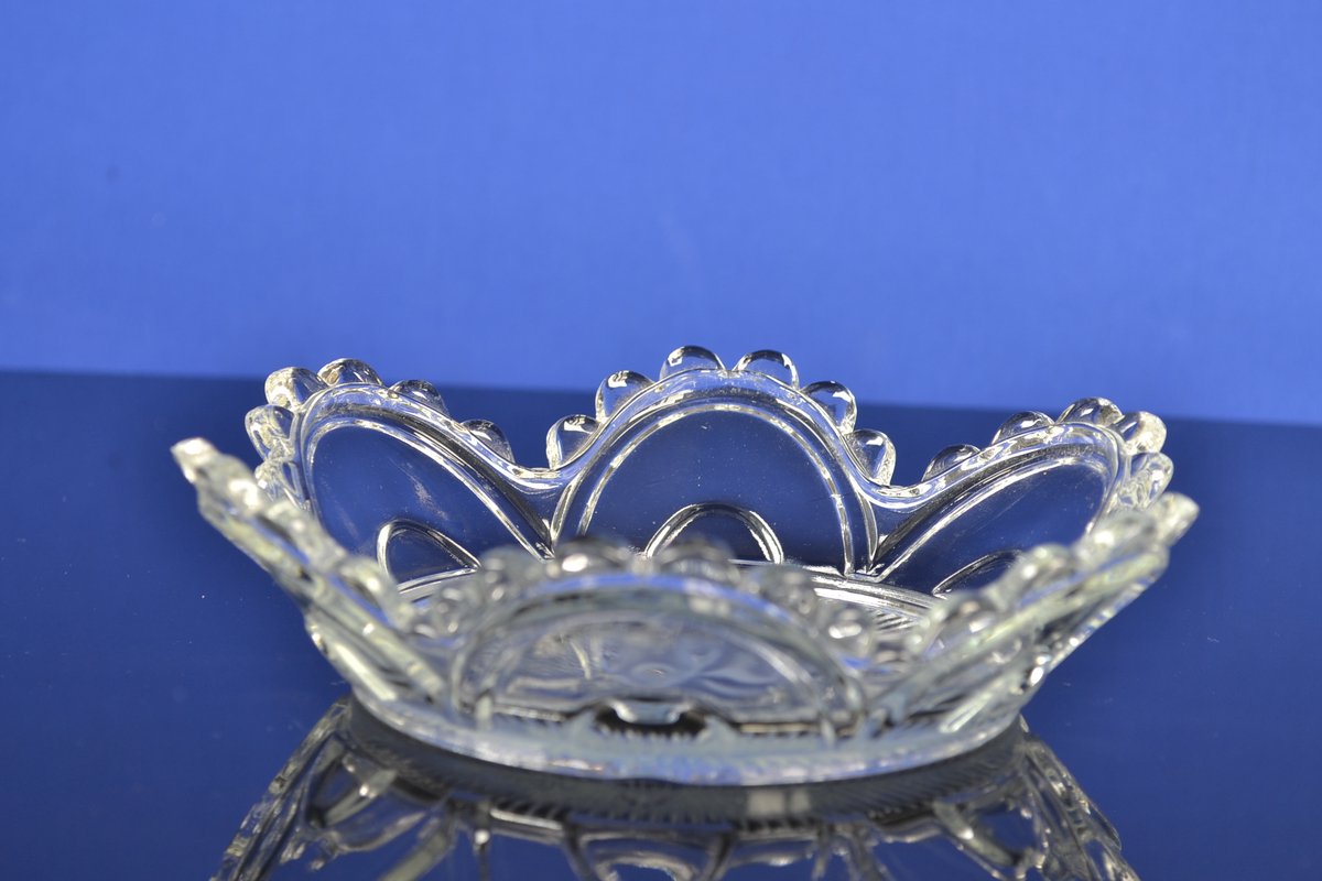 Luxe Kristallen Sier schaaltje – Transparante Decoratieve Kristallen Schaal