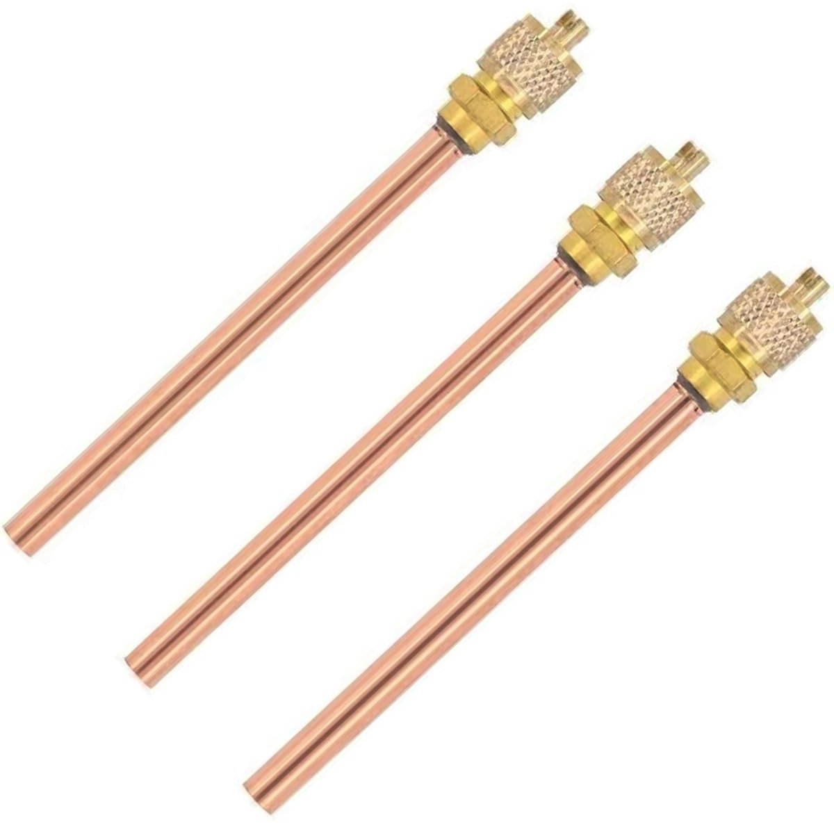 Dailygoody - Service Access Valve - Hoogwaardige Messing en Koper - 1/4 inch SAE - Voor Professioneel Gebruik - Duurzaam en Betrouwbaar - Geschikt voo