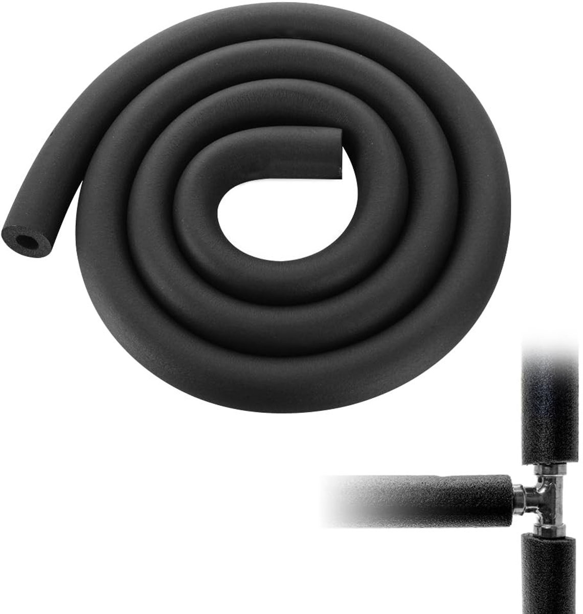 Dailygoody - Zelfklevende Pipecisolatie Ø 16 mm - 1,8 m - Geschikt voor Verwarming en Sanitair