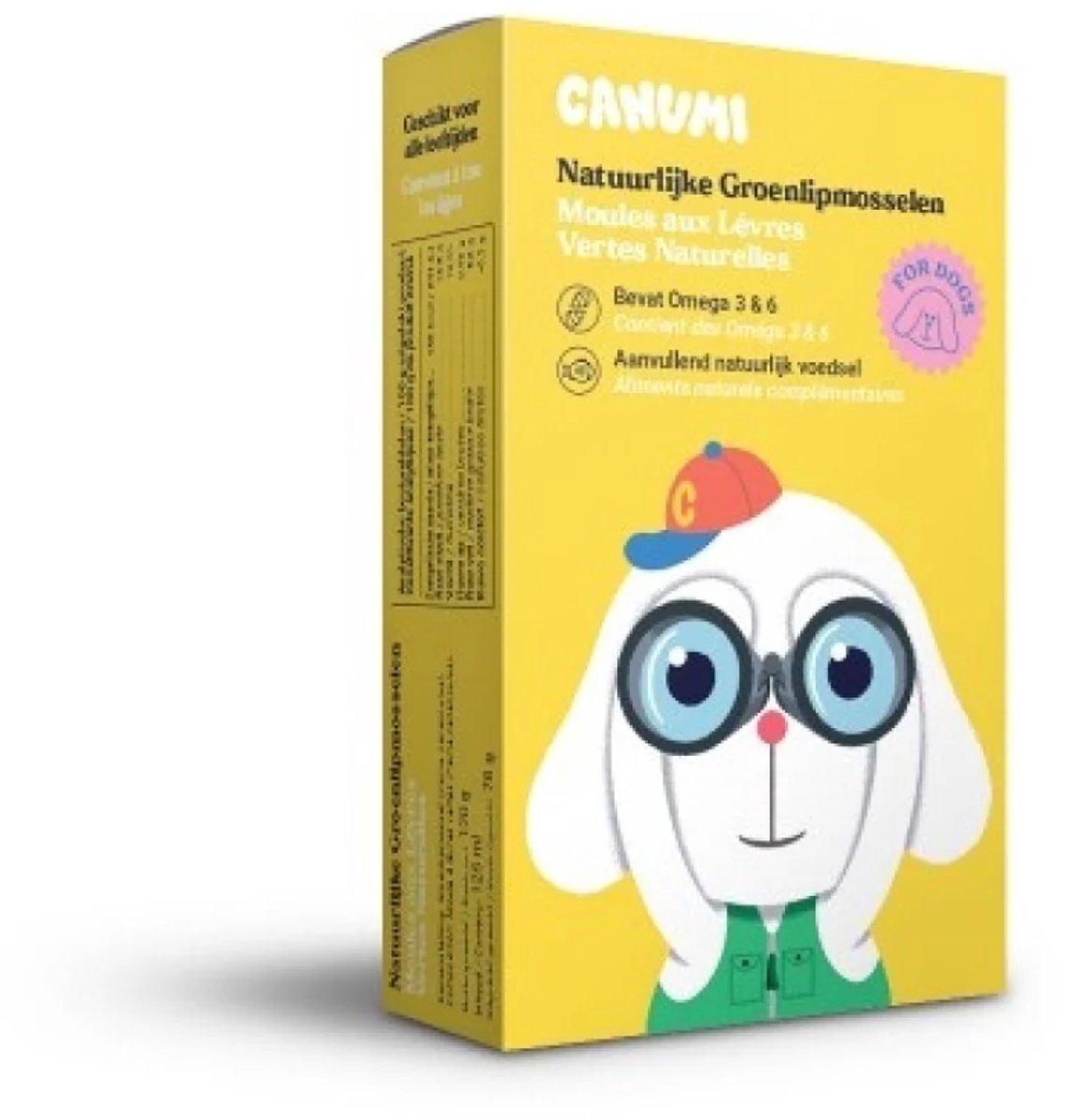 Canumi Canumi Groenlipmosselen voor honden - natuurlijk en verse vis voor honden - in blik - 120g