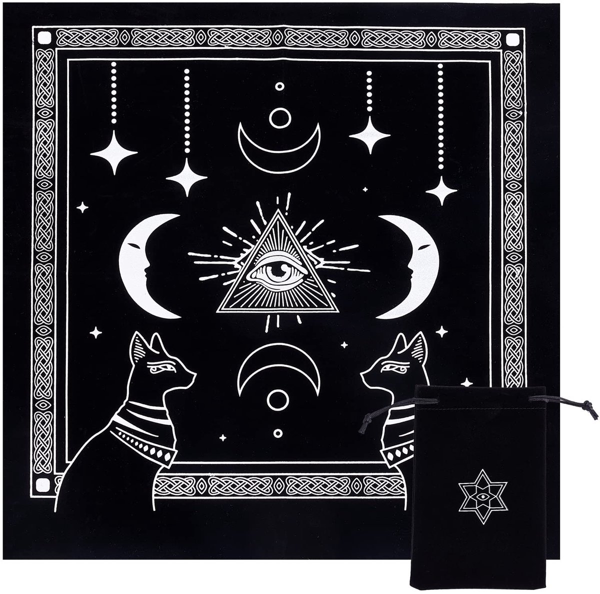 Dailygoody - Altaardoek - Oog van God - Spiritueel tapijt - 49 x 49