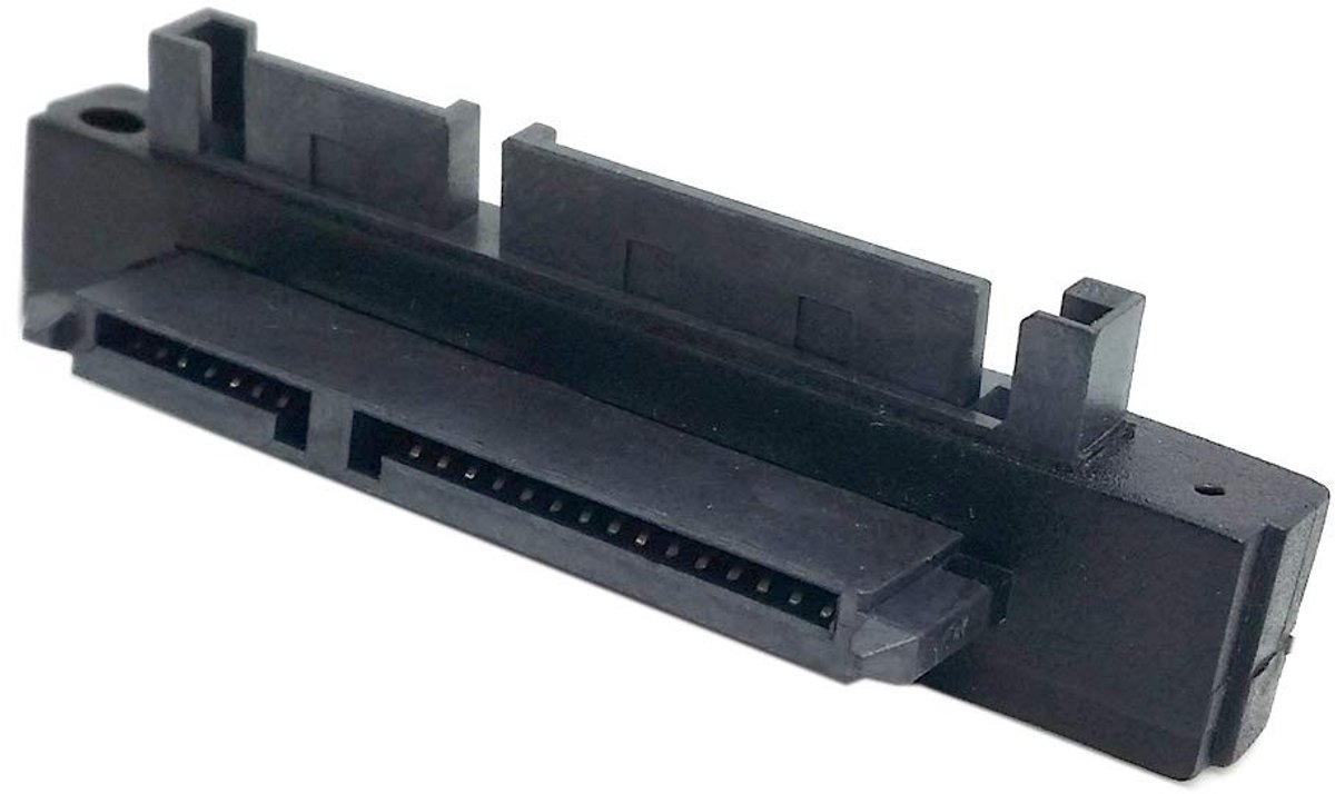 Dailygoody - Male to Female - 90 Degree Connector - Zwart - Geschikt voor 2.5/3.5 inch Hard Drives - Ideaal voor computer en SSD