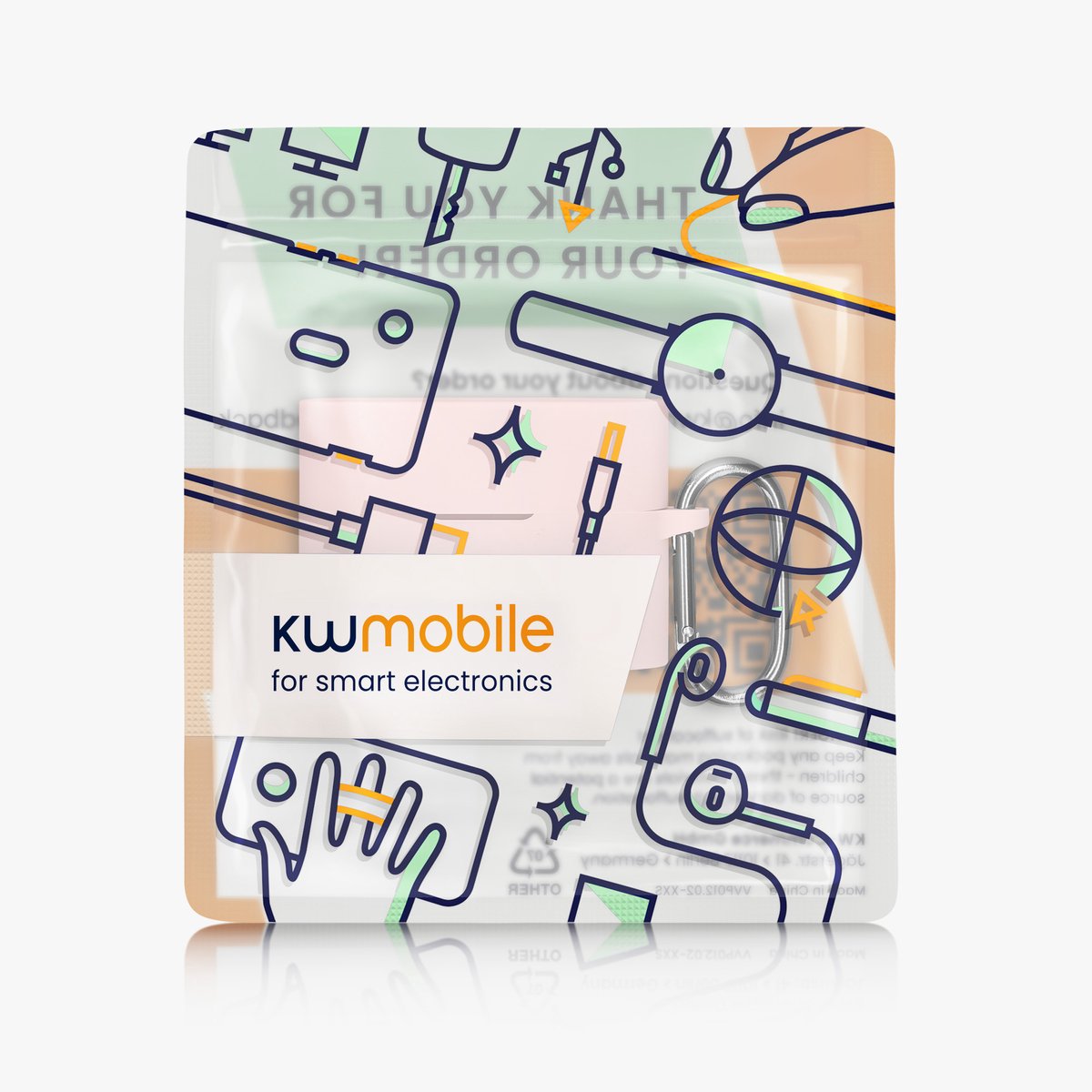 kwmobile Hoes geschikt voor Sony WF-1000XM6 - Siliconen cover voor oordopjes in oudroze – foto 4