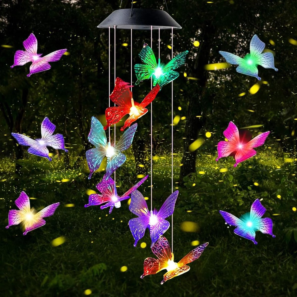 Decoratieve LED Tuinlamp met Kleurverandering - Spiral Spinner Windgong voor Moederdag Geschenk