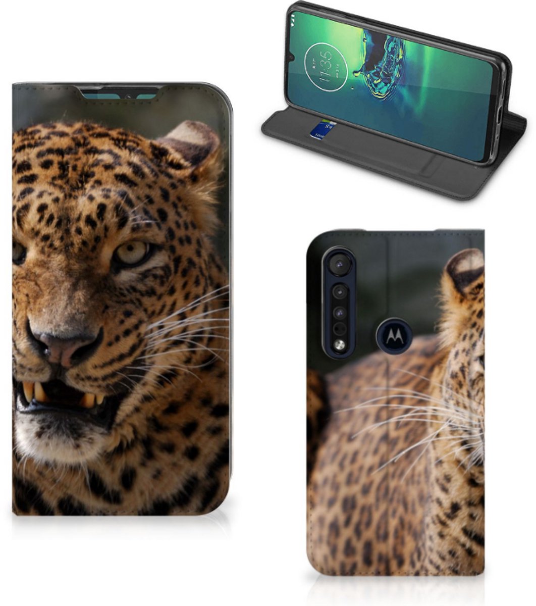 Motorola G8 Plus Hoesje maken Luipaard