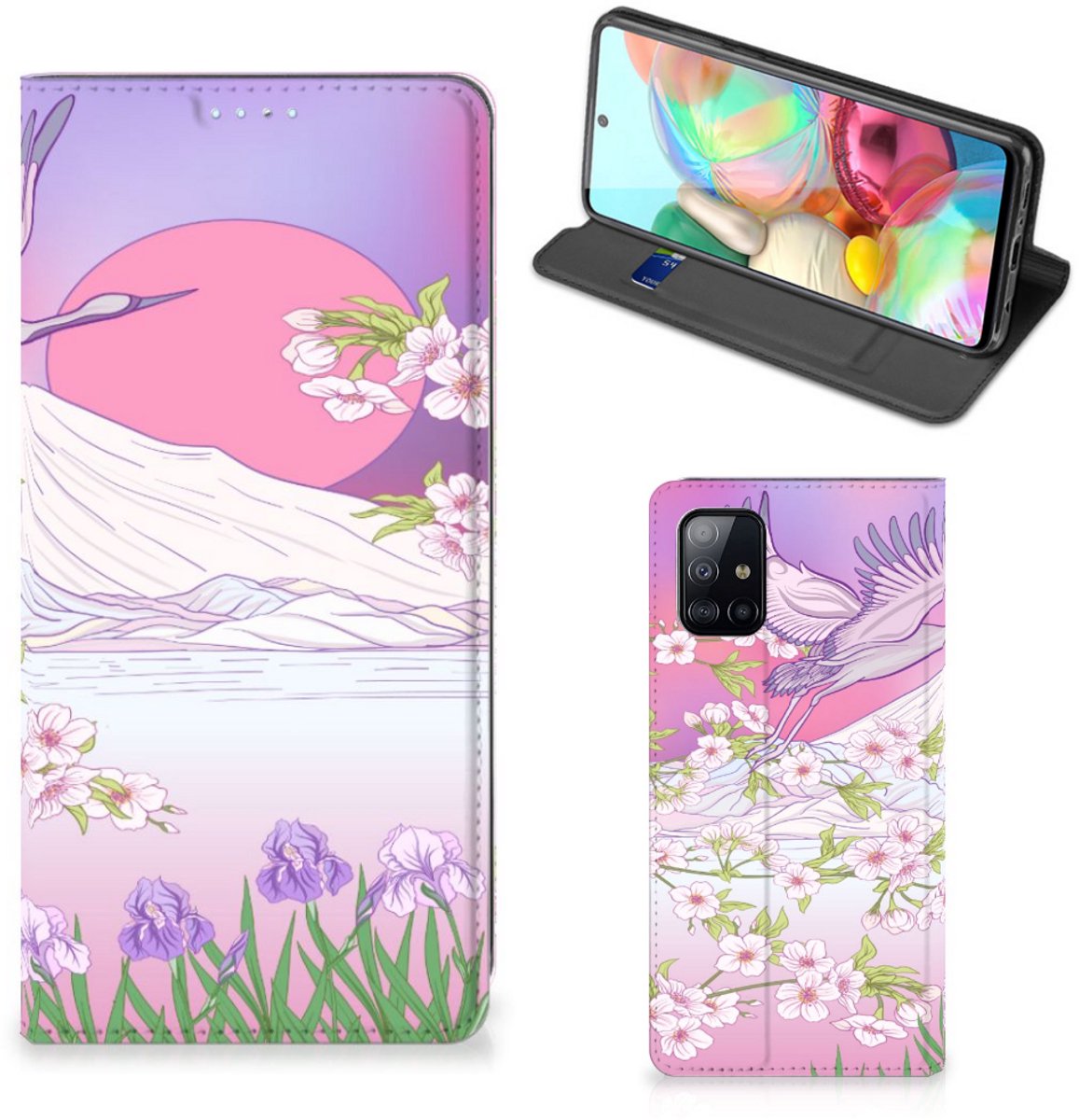 Samsung Galaxy A71 Hoesje maken Bird Flying