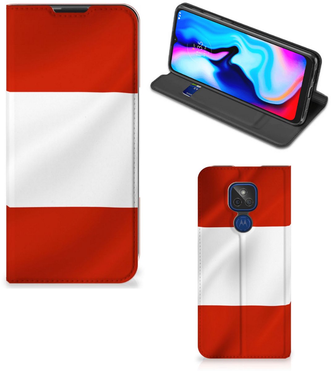 Motorola Moto G9 Play Standcase Oostenrijk