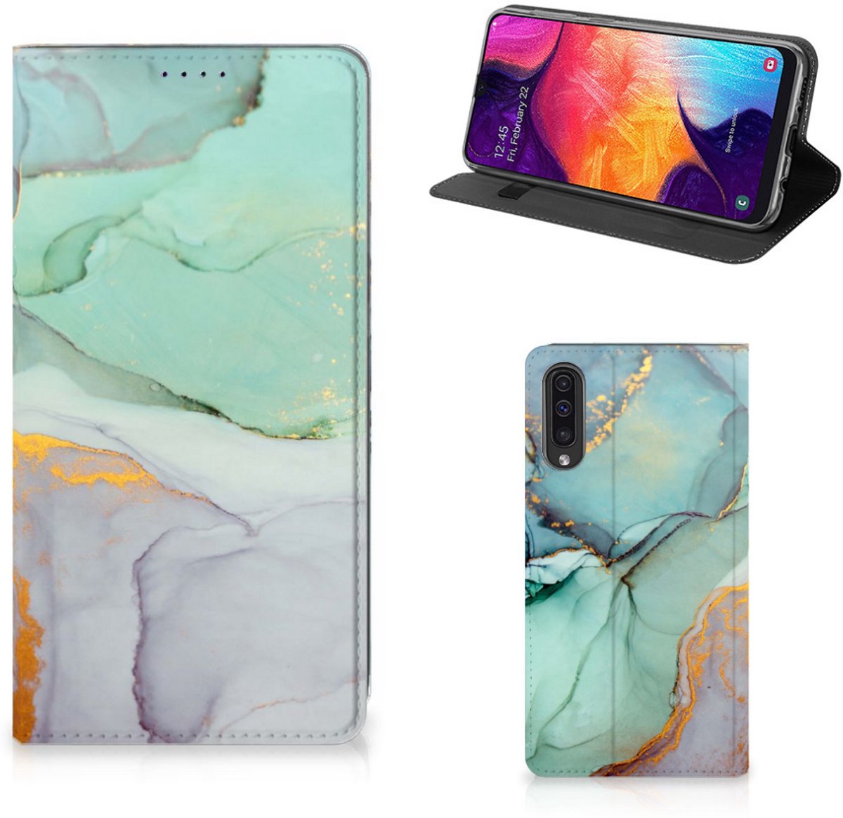 Bookcase voor Samsung Galaxy A50 Watercolor Mix