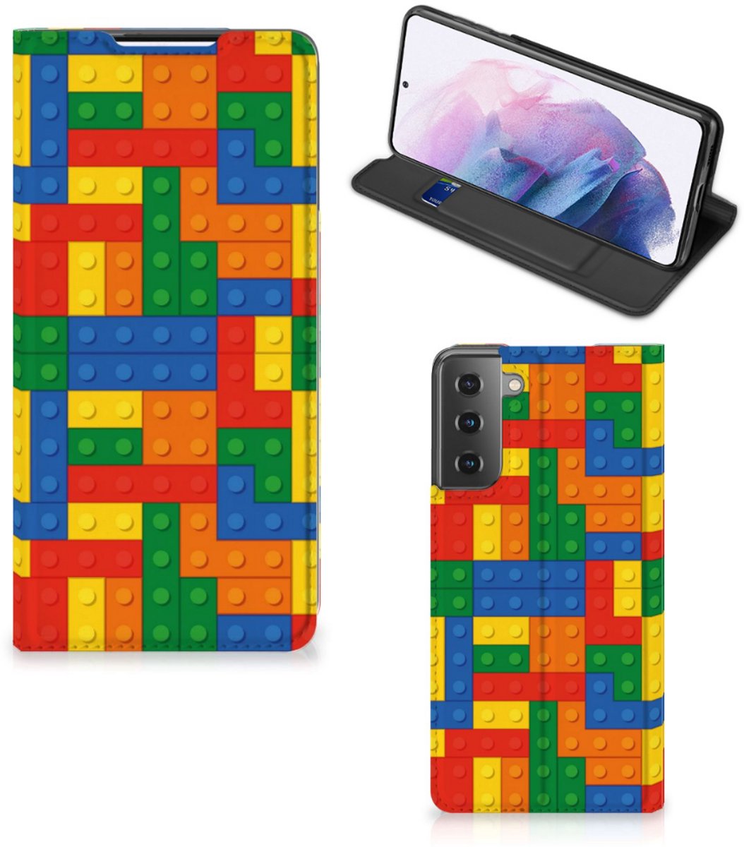 Samsung Galaxy S21 Plus Hoesje met Magneet Blokken