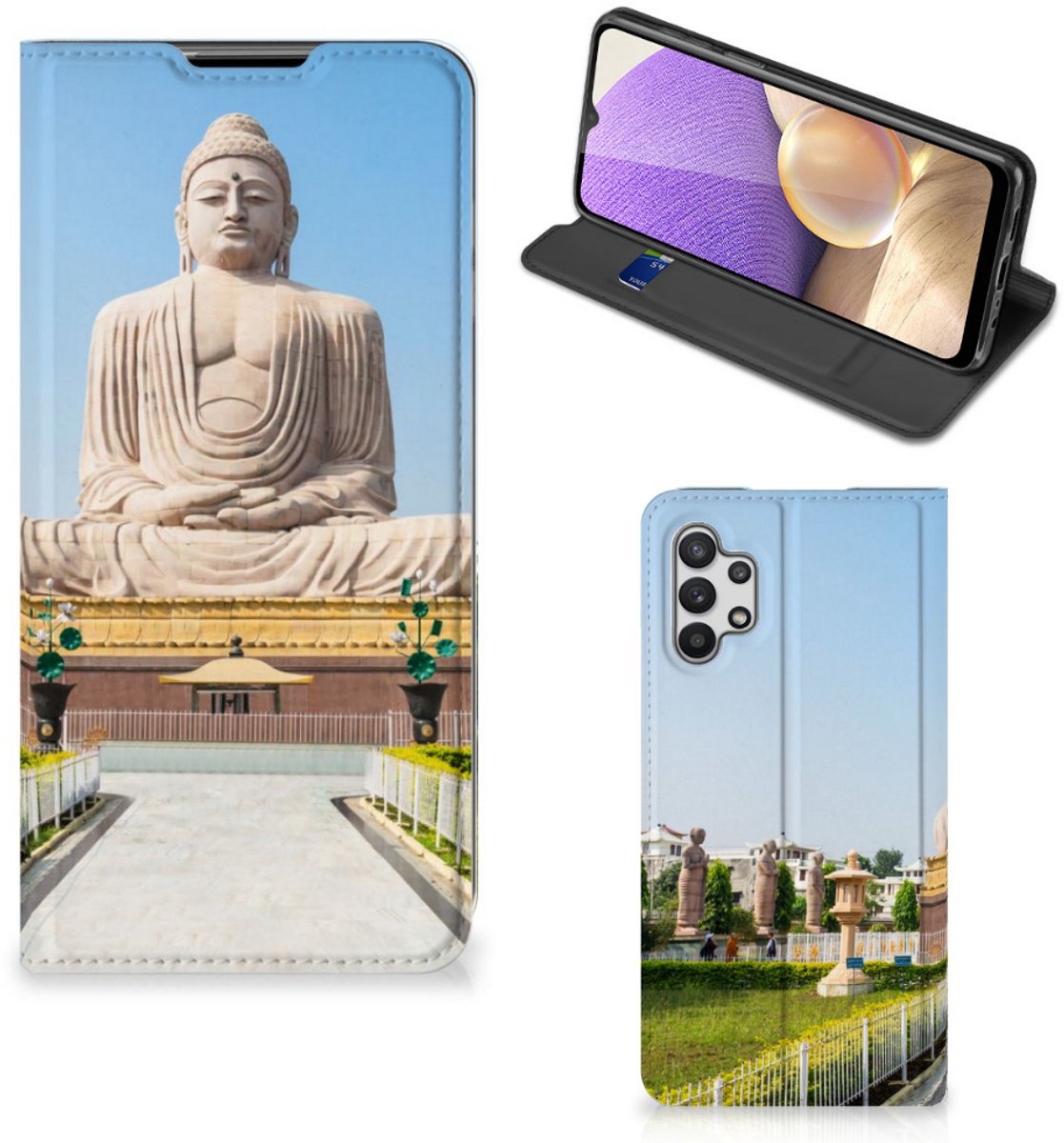 Samsung Galaxy A32 5G Book Cover Boeddha