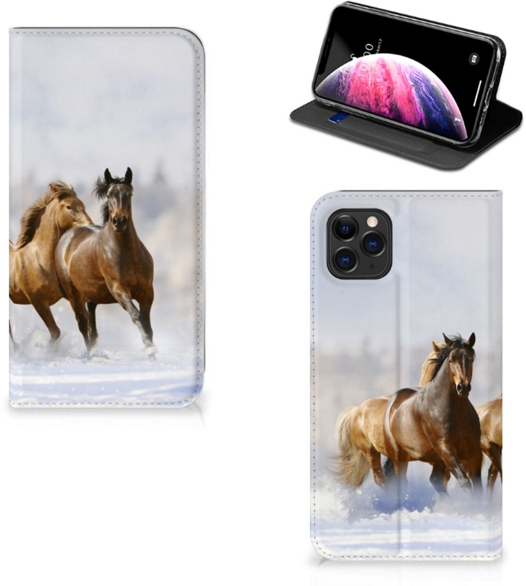 Apple iPhone 11 Pro Max Hoesje maken Paarden