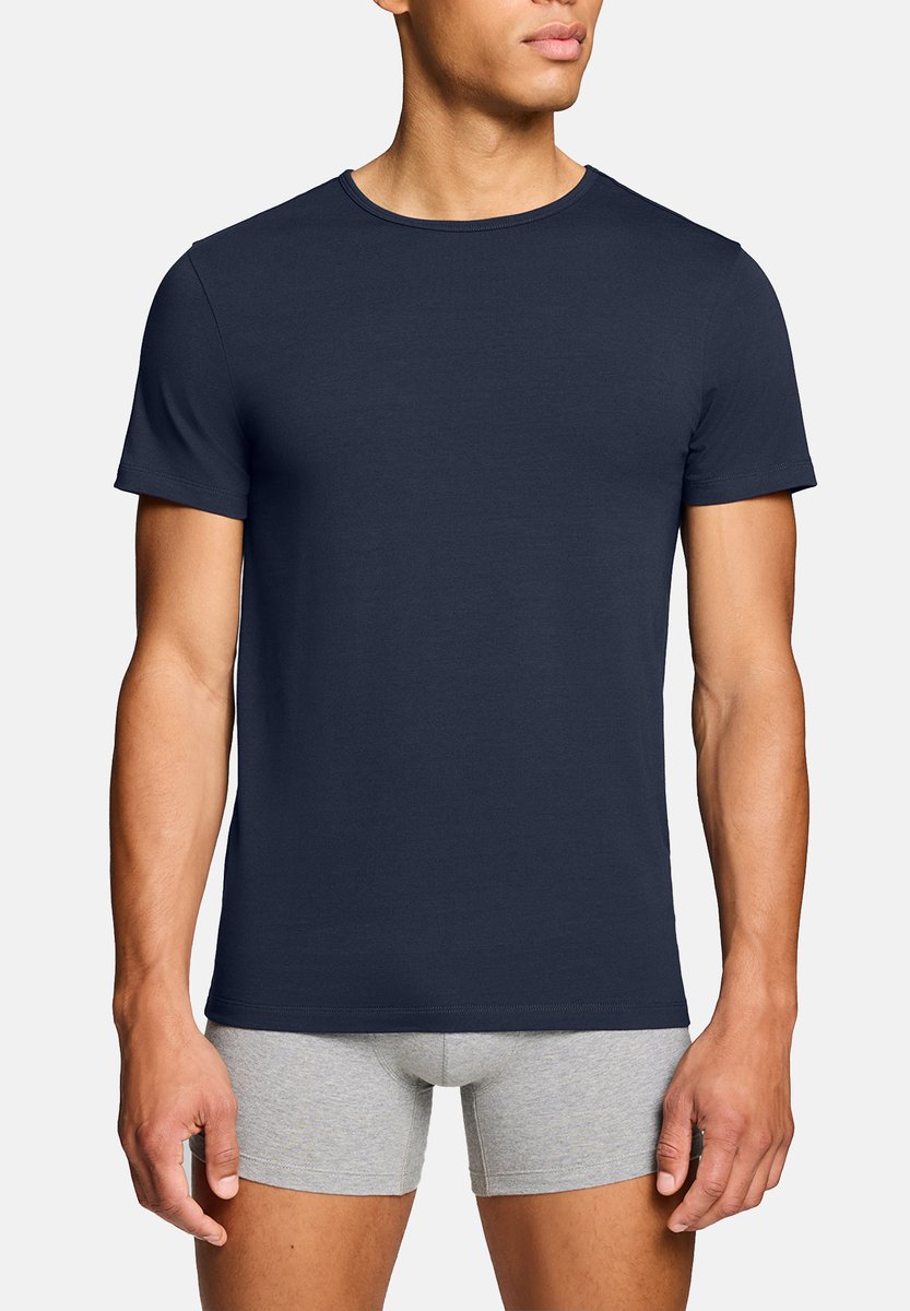 6-pack Levi’s heren T-shirt Rond-Neck Marineblauw