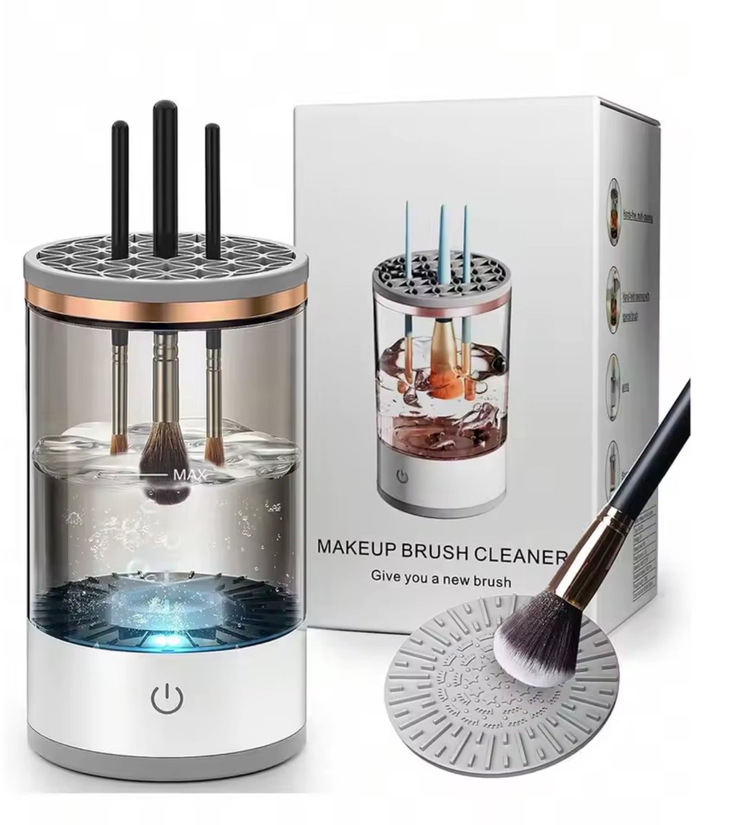 Elektrische Make-up Kwasten Reiniger – Automatische Brush Cleaner – USB Oplaadbaar – Sneldrogend – Geschikt voor Alle Kwasten