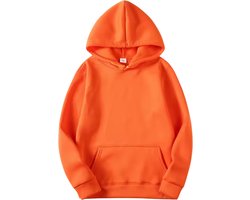 Oranje Hoodie - Unisex Heren / Dames Trui - Oranje Koningsdag Sweater met Capuchon - Normal Fit - Maat XS