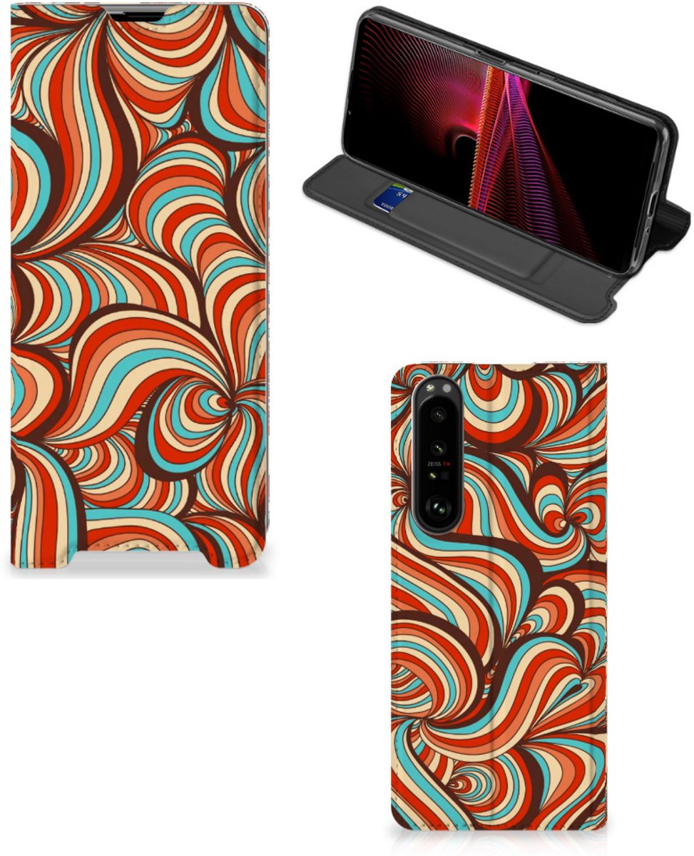 Standcase Hoesje voor Sony Xperia 1 III Bookcase Retro