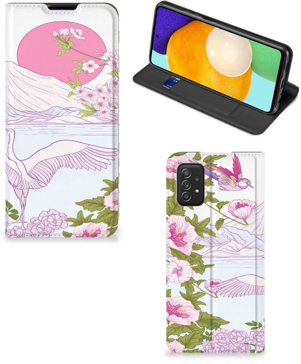 Standcase Hoesje voor Samsung Galaxy A03s Hoesje maken Bird Standing